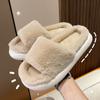 Thick-soled Fluffy Slippers 2025 New Cotton Slippers Spring and Autumn Ins Plush Slippers Autumn and Winter