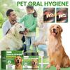 Порошок для чистки зубов питомца улучшает состояние зубного камня, желтизну зубов и освежает дыхание