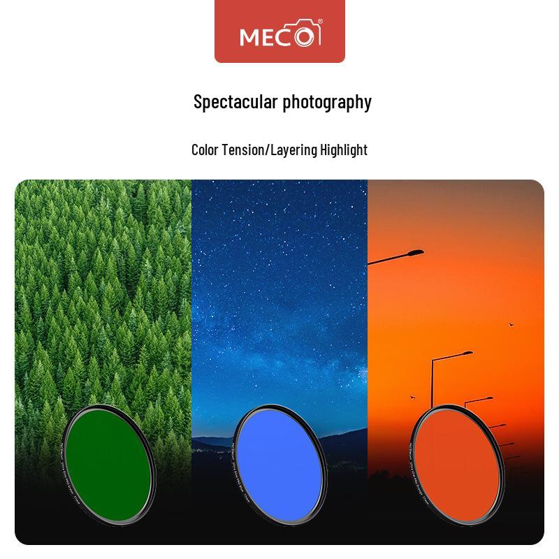 MECO Красный фильтр полного цвета для морских аквариумов: Улучшение коралловых эффектов для зеркальных, беззеркальных камер и мобильных объективов