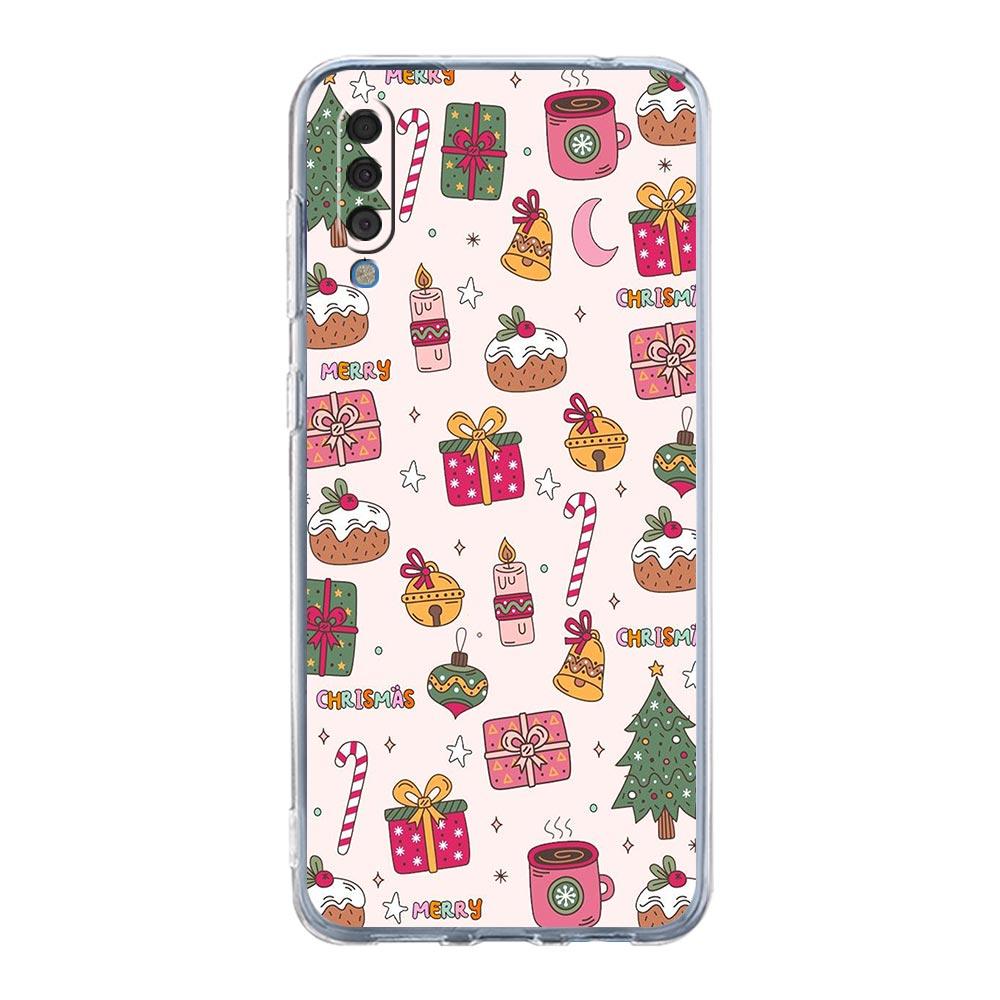 Phone Case For Samsung A56 A36 A26 A16 A14 A12 A22 A32 5G A34 A42 A52 A54 A50 A70 A40 A20E A20S A04S A06 Cover Cartoon Christmas