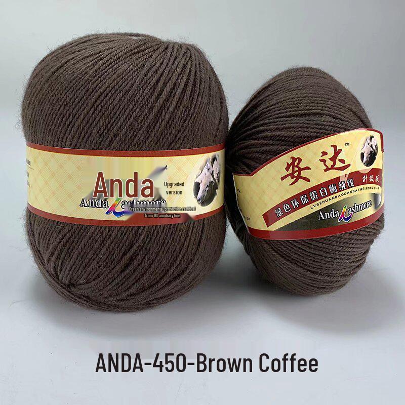 In-Stock 212 Cashmere Wool Yarn Balls: Medium Fine Hand-Knitting Wool for Scarves, Coats, Trousers - 4-Strand Yarn