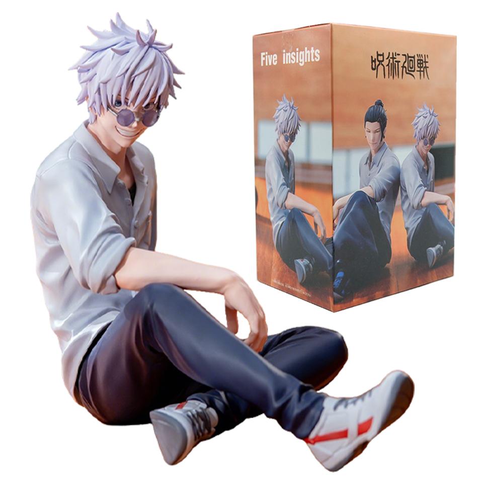 НОВИНКА В НАЛИЧИИ Jujutsu Kaisen 10см Годжо Сатору Гето Сугуру Фигурка Действия ПВХ Кавайные Игрушки Куклы Аниме Подарок на День Рождения