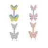 Sunflower Zircon Navel Ring Butterfly Heart Belly Button Ring Vintage Body Piercing Jewelry  Girl