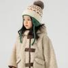 Hairball Baby Knitted Hat Warm Kids Earmuffs Cap Cute Children Beanies Cap  Girls