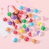 Colorful Mushroom Resin Pendants Earrings Beaded Ornaments Bracelet Pendant Jewelry Making Accessories for Craft Lover