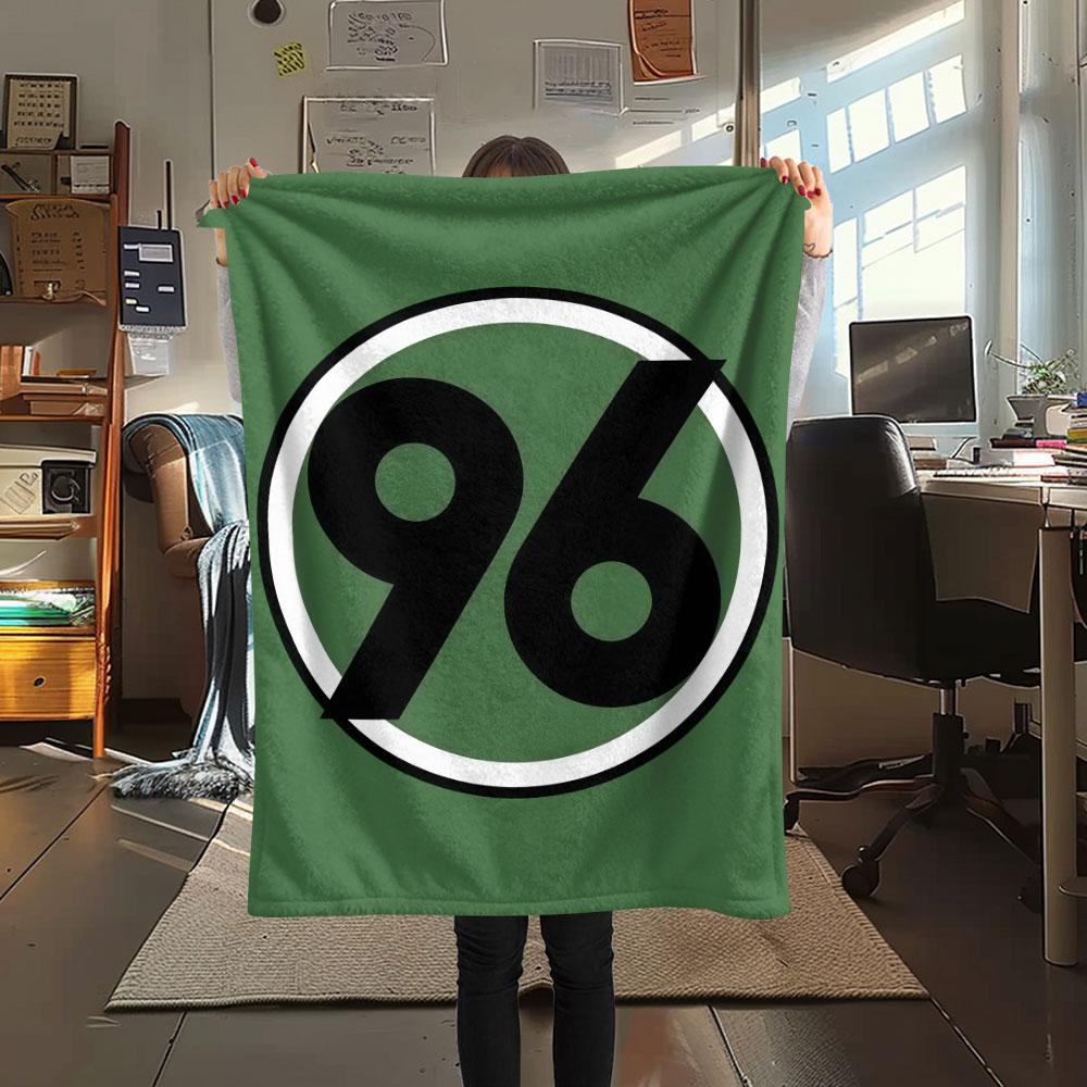 Hannover 96 Printed Flannel Blanket, soft throw for bedroom sofa, washable, Christmas present, great gift.
