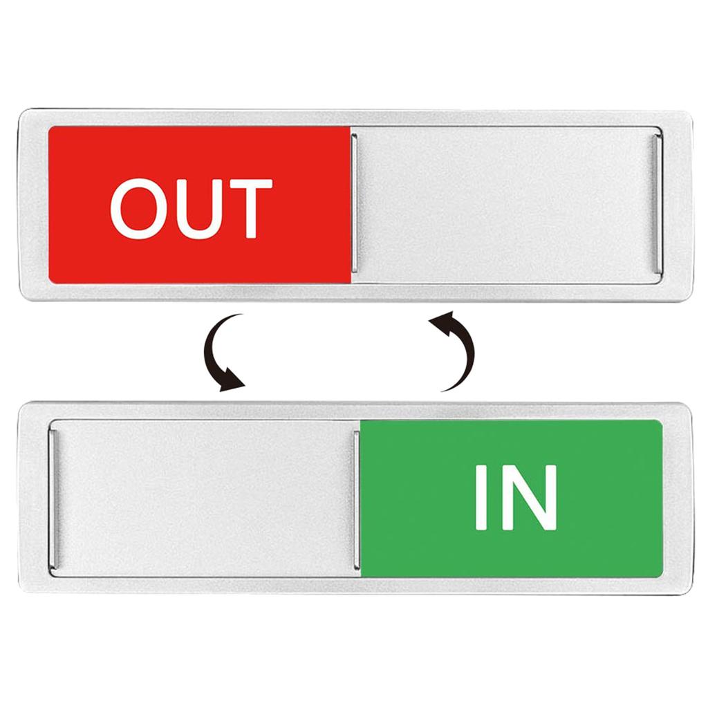 Знак входа/выхода на дверь офиса Знак входа/выхода на дверь Магнитный слайдер Знак на дверь для школы Дома отеля Больницы Конференц-зал