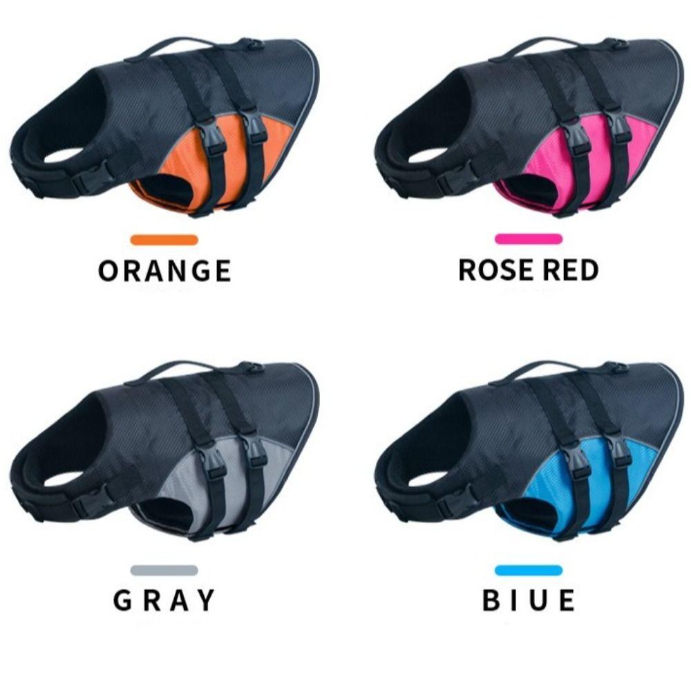 Adjustable Pet Safety Vest Enhanced Buoyancy Dog Swimming Suit  Outdoor Activities