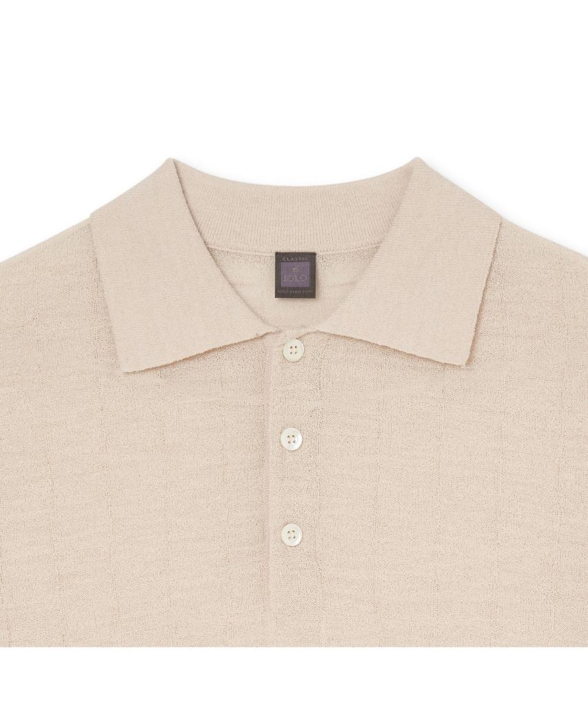 IOLO Square Boucle Half Collar_Light Beige