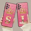 Чехол с золотым и розовым бриллиантом и короной для Samsung Galaxy A14 A73 A53 A71 A51 A31 A33 A22 A12 A21s A13 A32 A52s A72 A52 A23