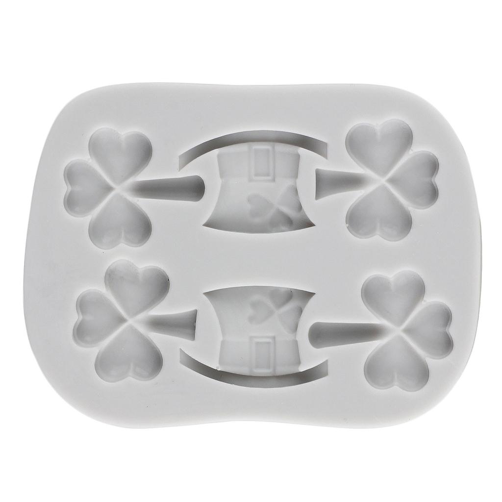 Улица. Форма для помадки на день Святого Патрика, трилистник, силиконовые формы, четырехлистный клевер, шляпа, обувь для лошадей, форма для украшения торта, конфеты, шоколад, клейкая паста, полимерная глина