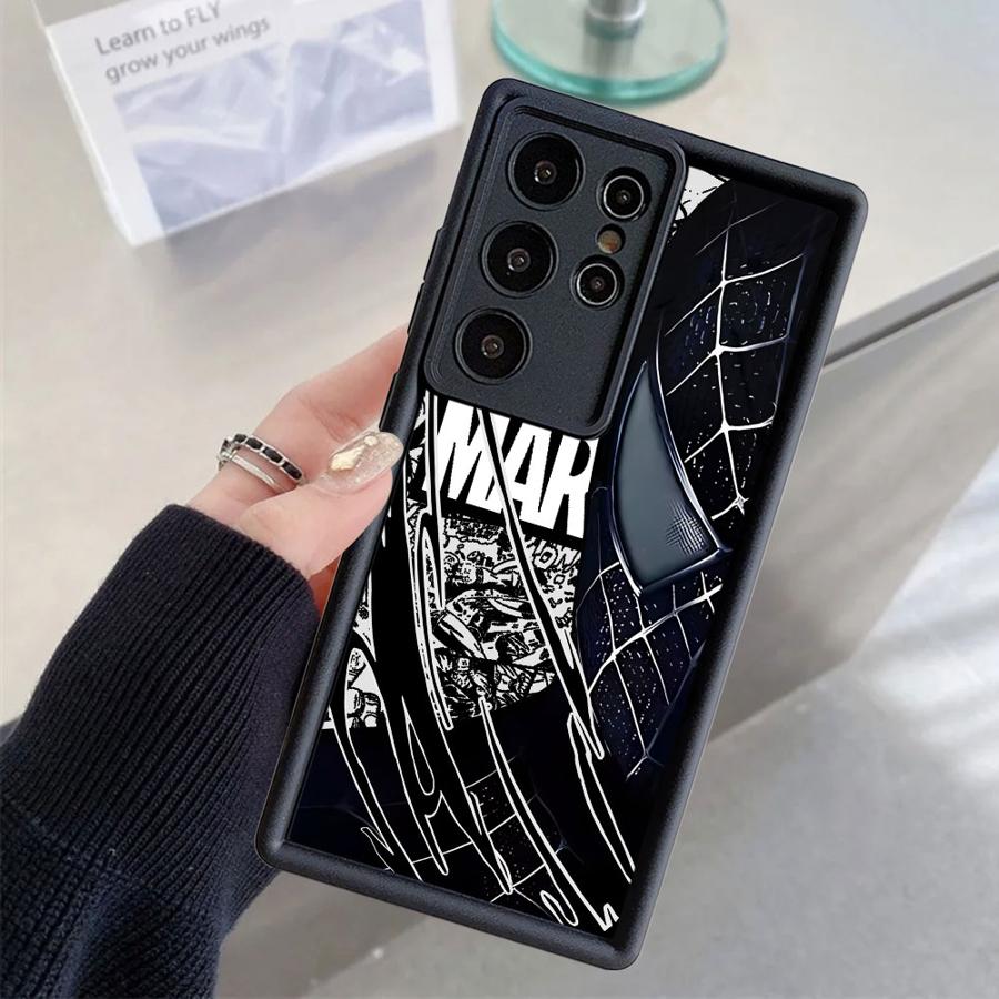 Мягкий чехол для телефона Marvel Человек-паук для Samsung Galaxy S24 Plus S23 FE S24Ultra S25 Edge S20FE S25 Ultra S21 S22