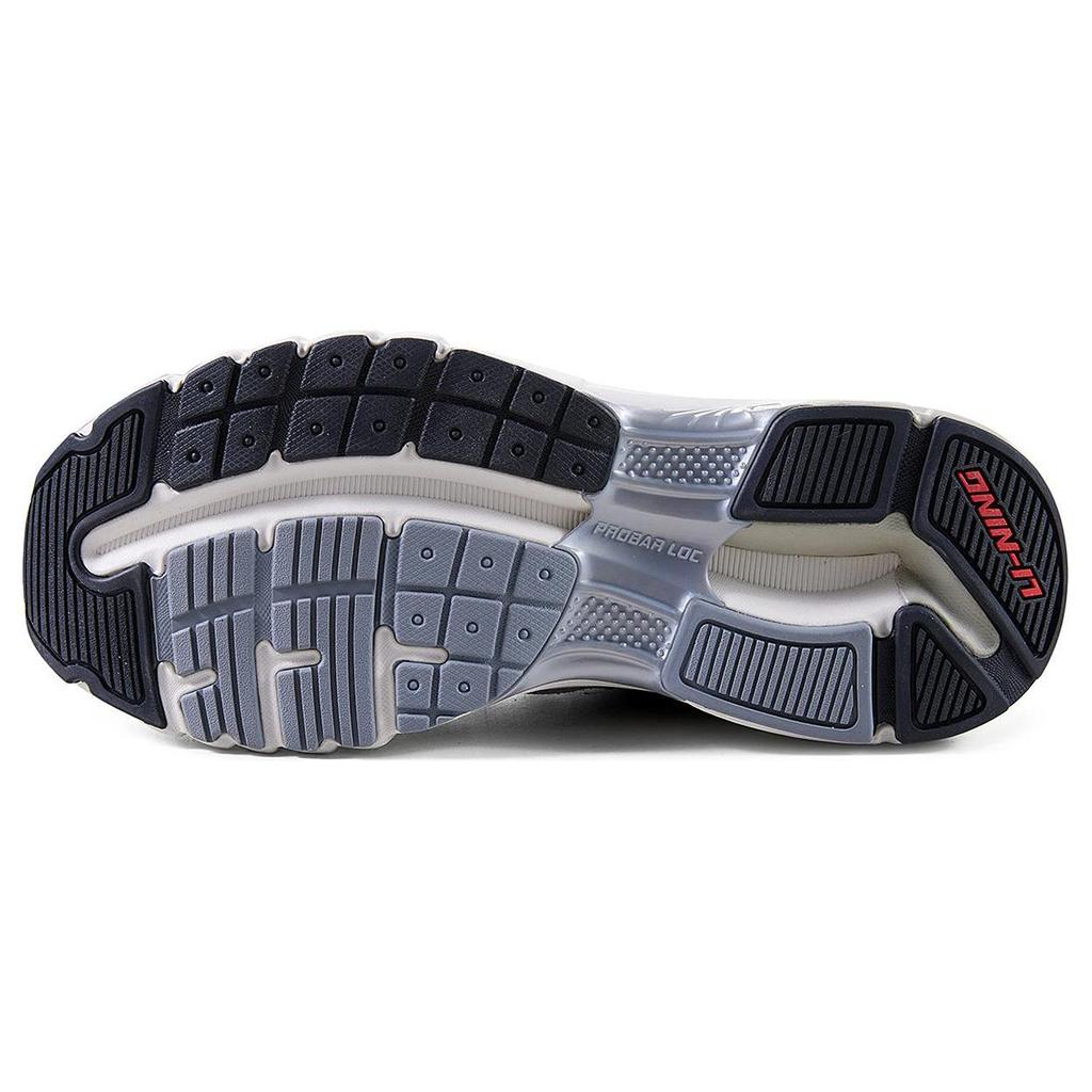 Li Ning Furious Rider Беговые кроссовки Устойчивые к истиранию Нескользящие Амортизирующие Низкие Повседневная обувь Женские Серые AZGT012-1