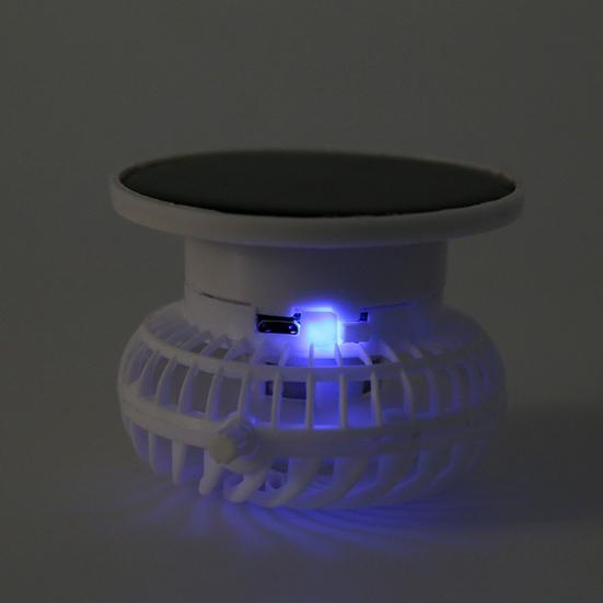 Fishing Hat Fan with Solar Panel Strong Airflow Low Noise Lightweight Adjustable Rechargeable Air Cooling Fan