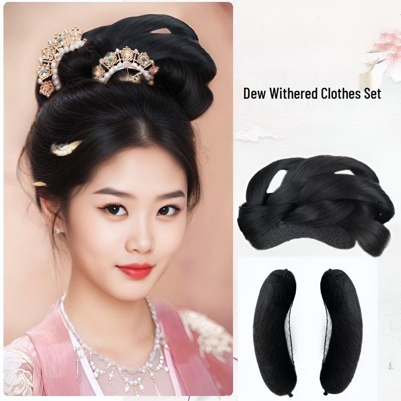 Hanfu Lazy Bun Wig - Ju Jingyi Inspired Tang Dynasty Hair Accessory