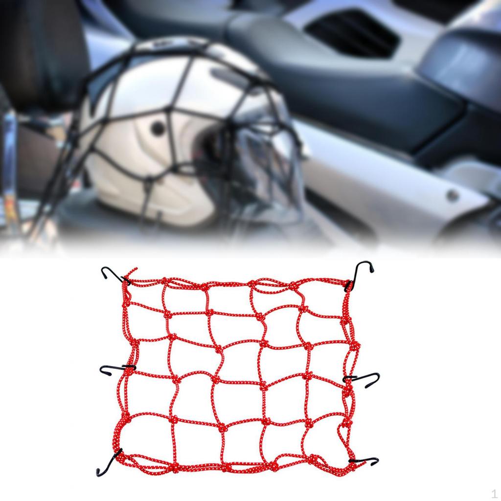 40cmx40cm Luggage Thicken Netting with Metal Hooks Motorcycle Accessories Cargo Net