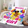 Custom Name Gracie's Corner Theme Printed Blanket - Perfect for Couch, Bed, Travel & Outdoor Use | Machine Washable, Cozy & Durable.