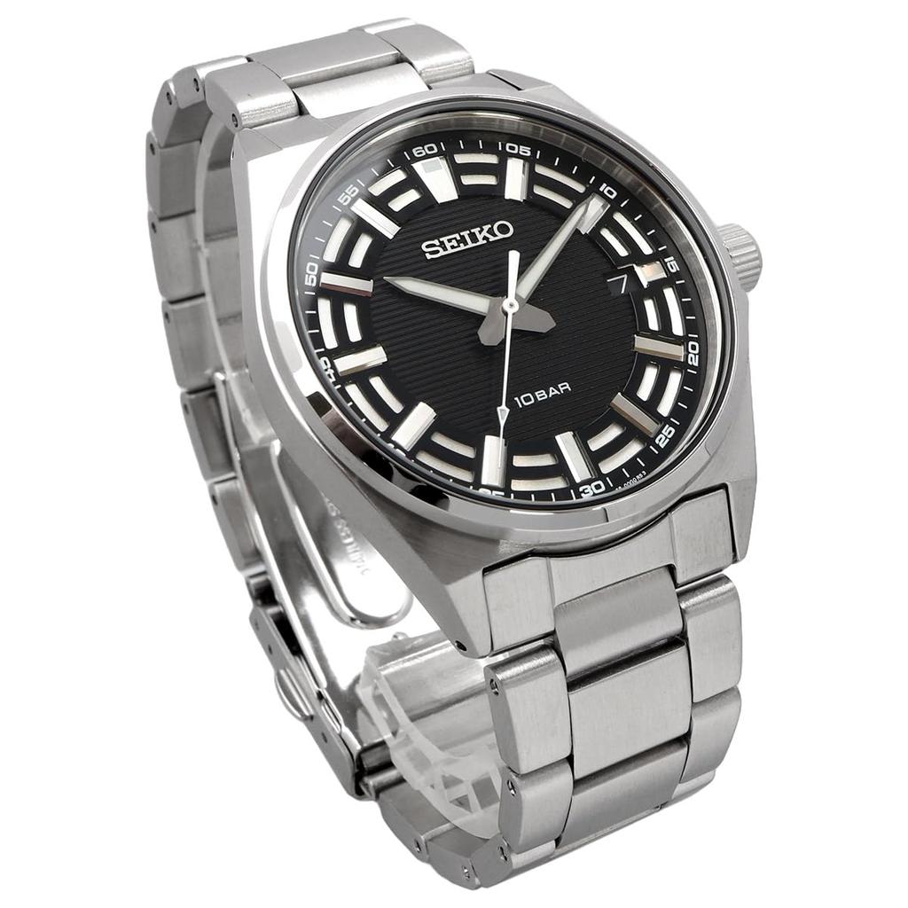Seiko Quartz Watch Made In Japan SUR505 Black with Simple Band Adjustment Tool Overseas Model [Seiko] Men's [Item]