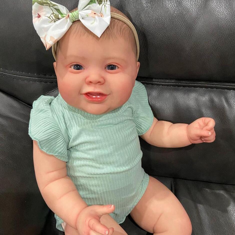 BZDOLL 3D-Paint Skin with Vein Soft Silicone Reborn Baby Doll Realistic 60cm Princess Toddler Handmade Bebe Girl Gift Toy