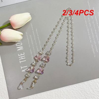 2/3/4 шт. веревка для маски цвет прозрачный кристалл бабочка портативные универсальные аксессуары инструменты веревка для маски подвесной ремень анти-потеря