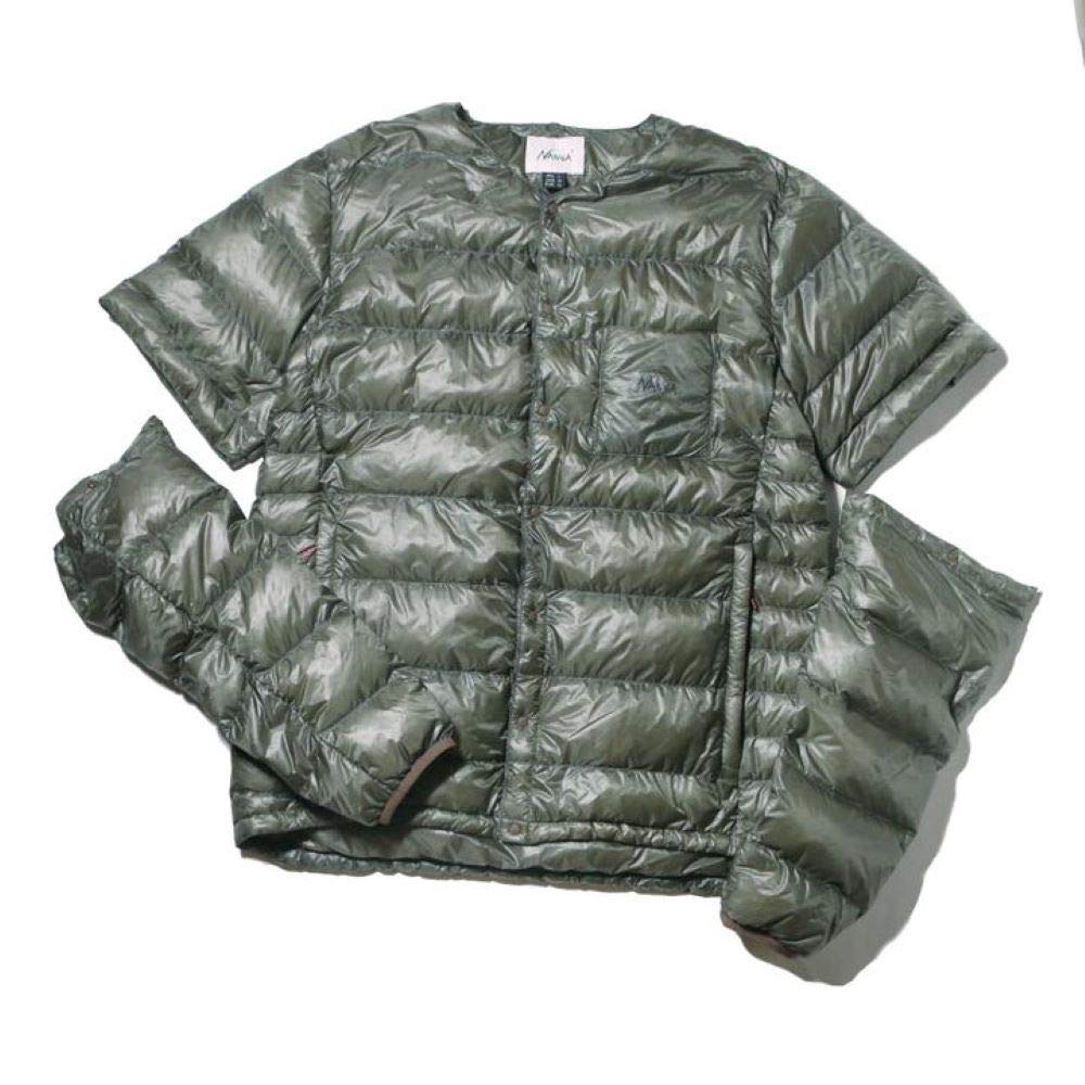 NANGA Внутренний пуховый кардиган со съемным верхом N1IDBKG2 Мужской Рукава, Верхняя одежда,