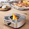 Mini Alcohol Stove Burner Stainless Steel Adjustable Firepower Windproof Drawer Style