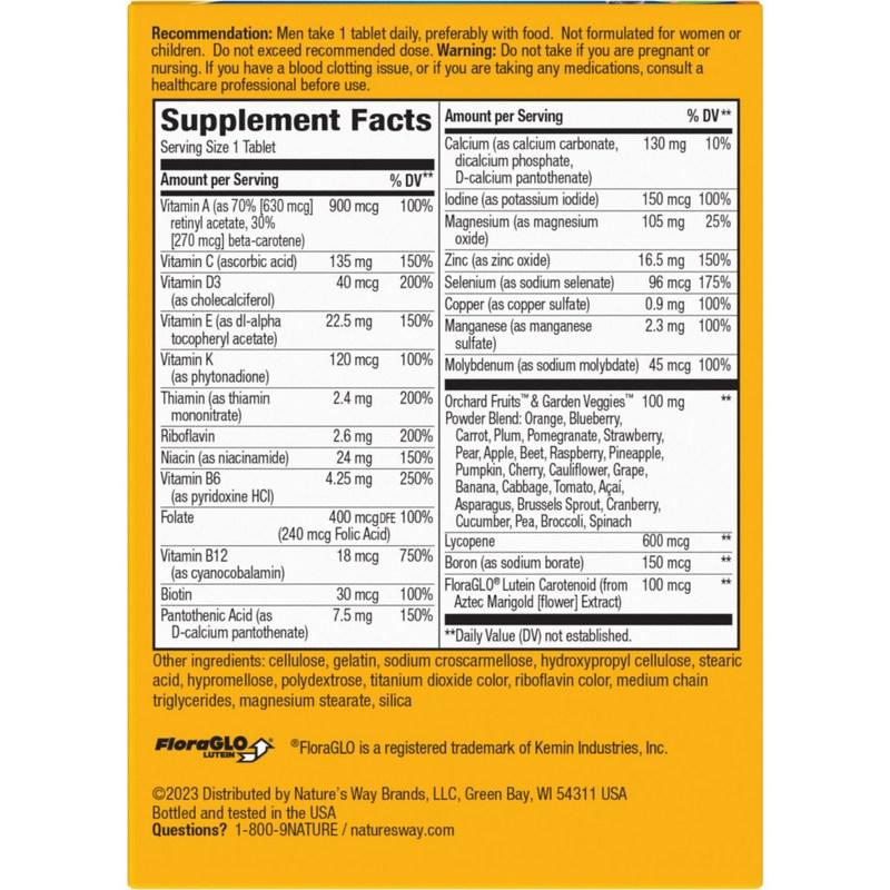 Natures Way Alive Мужской Энергия Комплексный Мультивитамин, 50 таблеток, 1 штука
