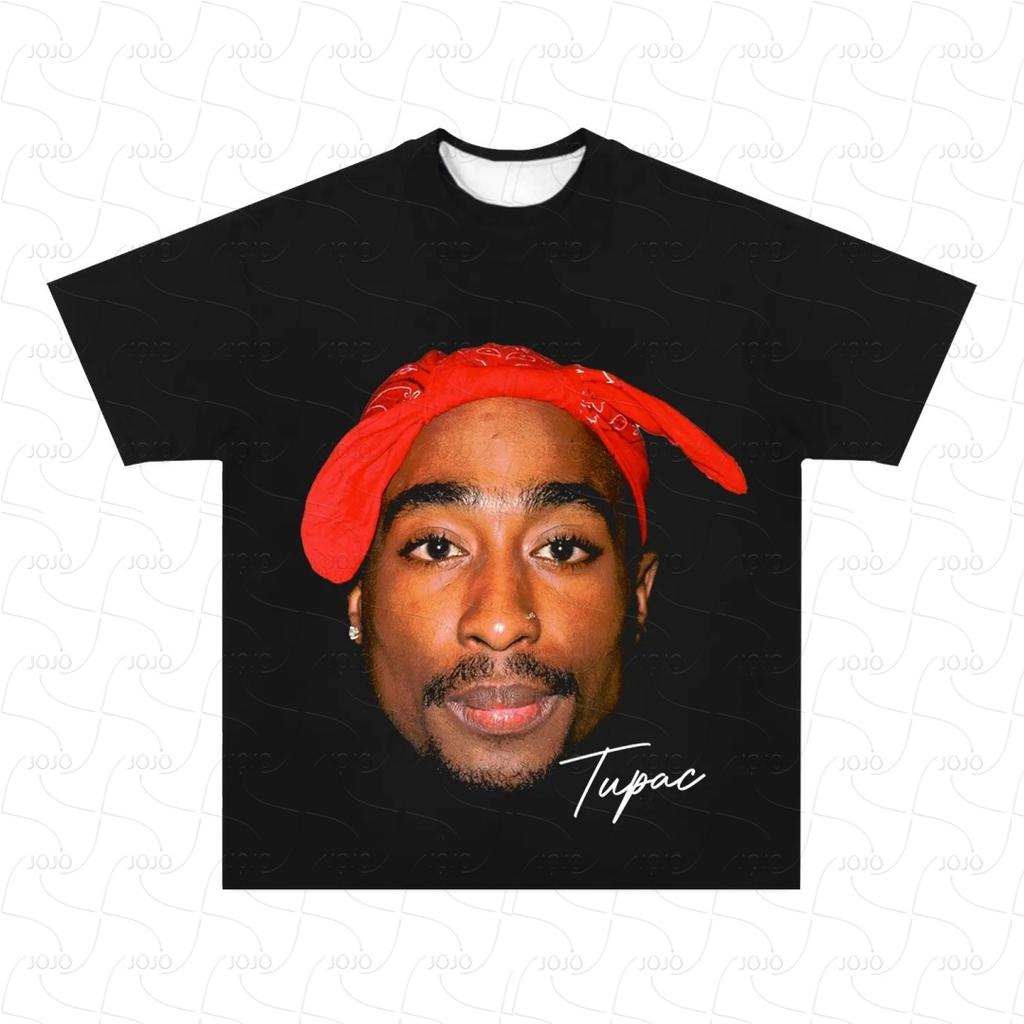 Rapper 2PAC Retro Graphic T Shirt Men's Hip Hop Clothing T-Shirts Y2k Unisex Fashion Oversized Ghetto Gangster Tupac Top