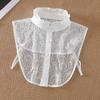 Women Fake Collar Half Shirt Ladies Shirt Fake False Collar For Women Black Woman Detachable Collar Lace Lapel Faux Col Tie
