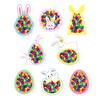 Creative Easter Decoration Colorful DIY Window Decor Kit  Home Glass Window