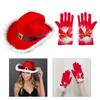 Cosplay Santa Hat Leg Warmer Gloves for Adults Teenagers Unisex Cosplay Christmas Hat for New Year Holiday Party Hat