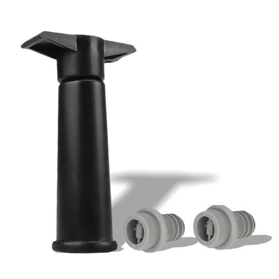 Wine Saver Vacuum Pump with 6 Stoppers Easy Manual Operation Leak-Proof Silicone Seal Preserve Flavor Red Wine Preservation Kit for Most Bottles