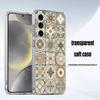 M-Марокканская плитка Чехол для телефона для Samsung S24,30,21,22,23,20 FE,lite,PIus,Ultra,5G,Note,9,10 Прозрачный чехол