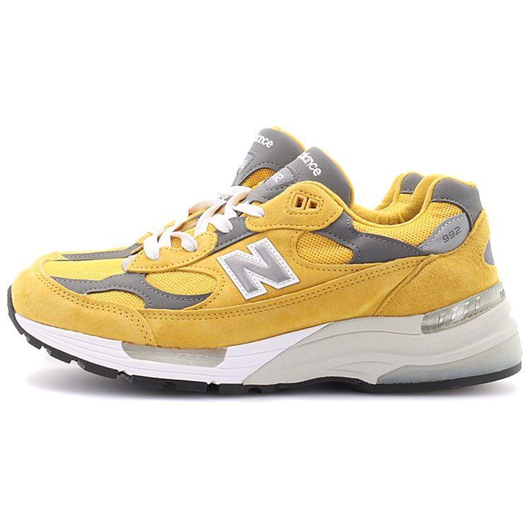 New Balance Nb 992 Ретро Удобные Низкие Повседневные Кроссовки для Бега Унисекс кроссовки Желтый M992BB(D)