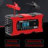 Интеллектуальное зарядное устройство для автомобильного аккумулятора 14,6 В 10 А, зарядное устройство для литиевых и железных аккумуляторов, импульсный ремонт, вилка ЕС/США, бесшумный вентилятор, цифровой ЖК-дисплей 12 В 10 А