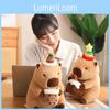 Adorable Capybara Plush Toy With Cartoon Flower Design For Cozy Home Decor
