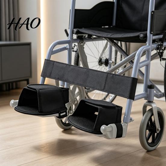 Wear Resistant Rehabilitation Gear Wheelchair Foot Restraint Shoe Holder, Adjustable Straps for Leg Anti-fall Mobility Assistance Supports,