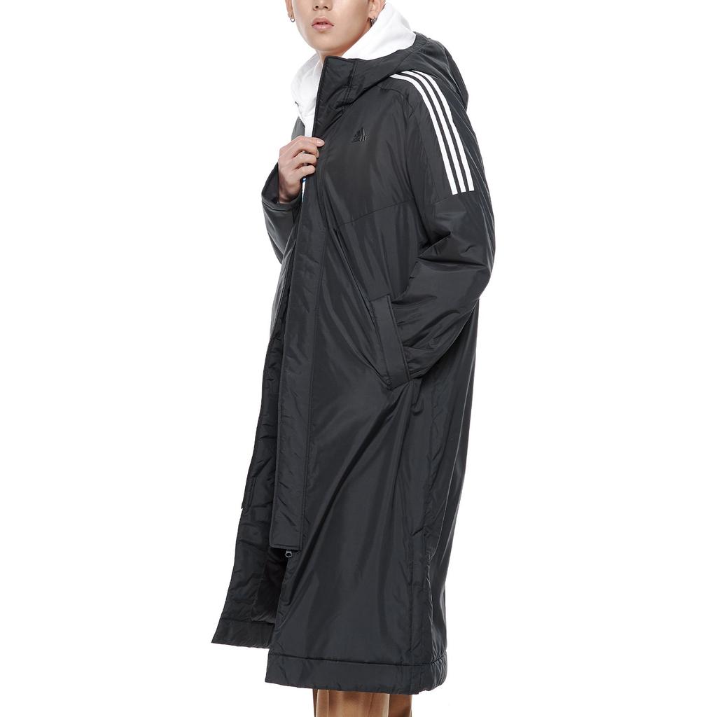 Adidas Hooded Long Zipper Design Printed Logo Cotton Jacket Men Jacket Black CZ0622