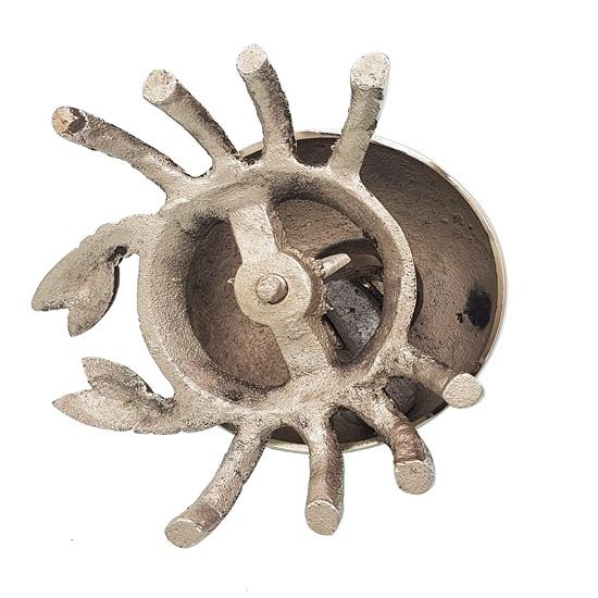 Brass Nautical  Beautiful Desk Bells Unique Table Bells Home Decor Gift Call Bell Reception Bell (Crab, Chrome)