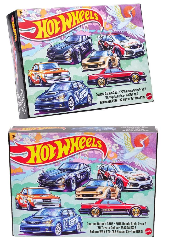 Hot Wheels Японская автомобильная культура Мультипак многолетняя и HLK49 [3 вверх]