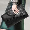 Crocodile Print Clutch Bag Women's Large-capacity Women's Fashion Party Dress Cross-body Bag Women