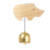 Brass Collision Bell Wooden Door Bell Delightful Sound Decorative Shopkeepers Windbell Easy Installation Suction Cup