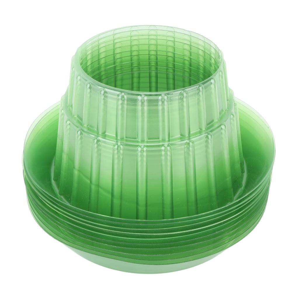 10 шт. Зеленые садовые колпаки, пластиковые круглые крышки для растений, многоразовые купола для увлажнения семян растений для дома