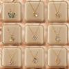 Luxury Shiny Stainless Steel 18k Gold Zircon Heart Butterfly Pendant Necklace Women Boutique Pearl Flower Leaf Necklace for Gift