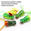5cm12g Fishing Lure Bait Double Hooks Far Throwing Long Service Life Frog Lure Soft Tube Bait for Fishing Enthusiast