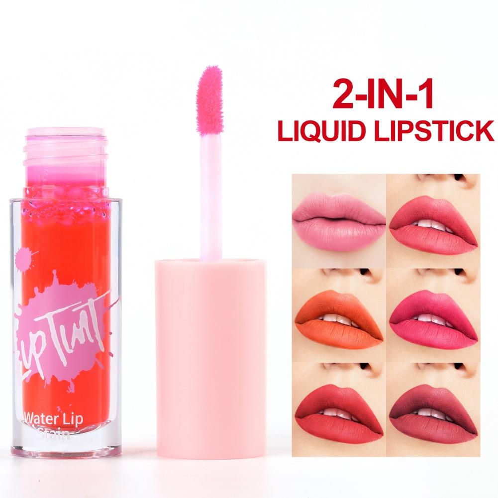 Lip Stain Tint Formula Увлажняющая жидкая помада для щек и глаз