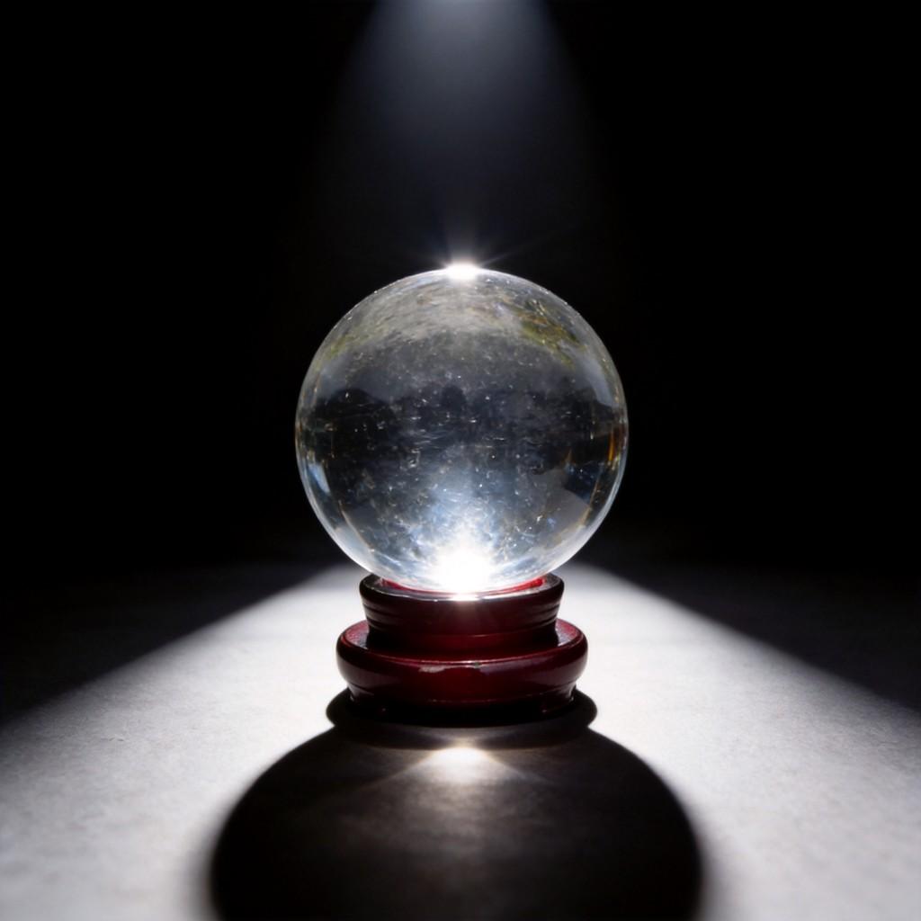 Chinese Style Crystal Balls With Transparent Glass For Collectors And Decorations