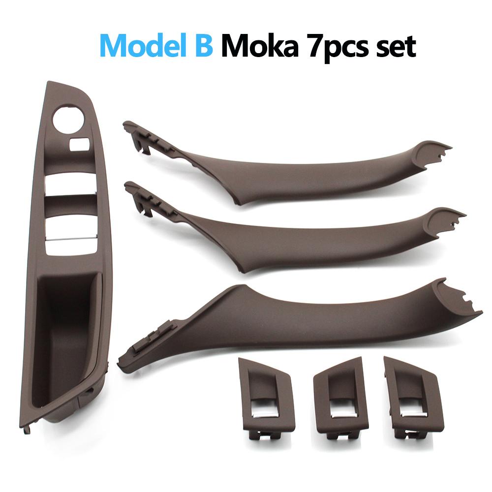 7pcs Set LHD Interior Armrest Door Handle Panel Ide Trim Cover For BMW 5 Series F10 F11 F18 520i 523i 525i 528i 535i