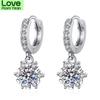 Women Earring Pendant 925 Silver Micro -Inlaid Zircon Full Diamond Creative A Pair Ear Studs Piercing Hoops Earrings Jewelry
