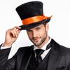 Винтажные высокие шляпы Lincoln, большие джазовые шляпы, шляпы для танцевальной вечеринки, фестивальные шляпы, Хэллоуинский фестиваль